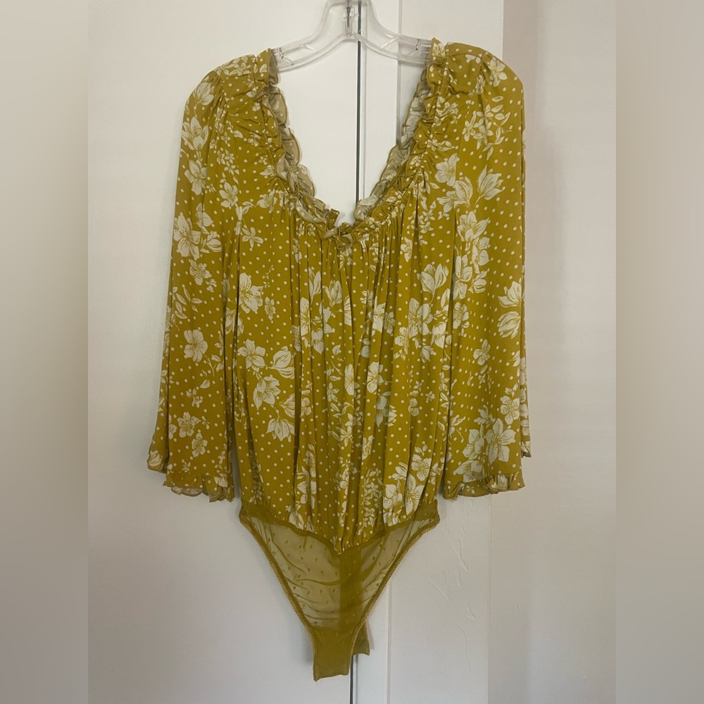 Free people floral bodysuit
